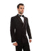Double Breasted Tuxedo Mens Slim Fit Double Breasted Suits Tuxedo Flat Front Pants Black