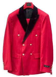 Double Breasted Tuxedo Suit - Red Wedding Tuxedo