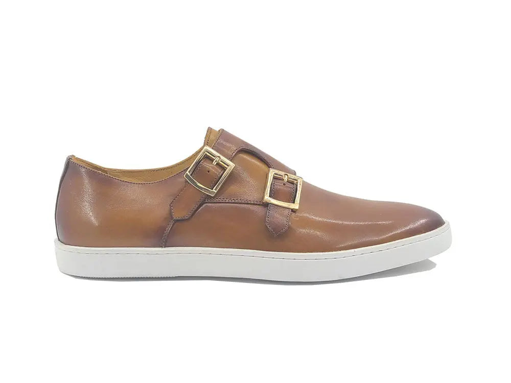 Double Monk Strap Leather Sneaker - Image 7