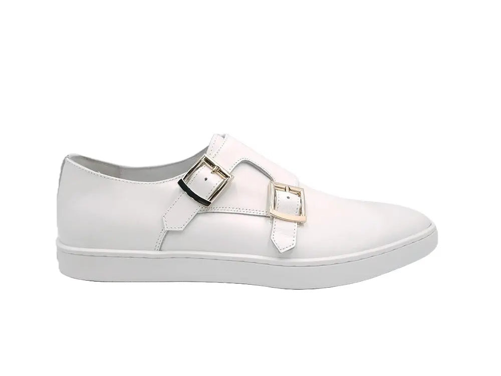 Double Monk Strap Leather Sneaker - Image 10