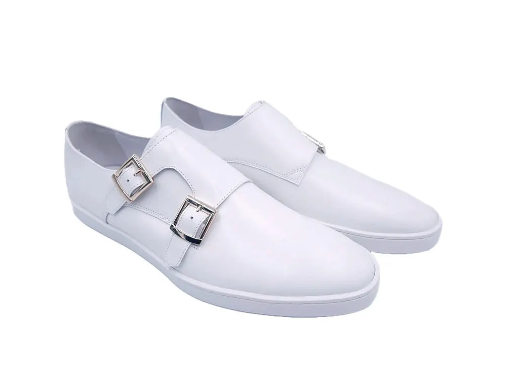 Double Monk Strap Leather Sneaker - Image 11