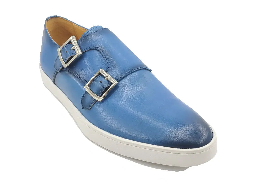 Double Monk Strap Leather Sneaker - Image 3