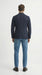 Men’s Double Breasted Navy Blue Pinstripe Blazer – Stripe Sport Coat Jacket
