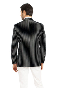  Double Breasted Blazer in Color Black