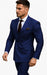 Double Breasted Slim Fit Suit - Burgundy Suit - Tapred Fit Pants