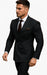 Double Breasted Slim Fit Suit - Burgundy Suit - Tapred Fit Pants