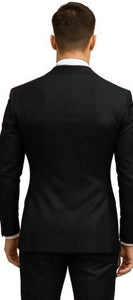 Double Breasted Slim Fit Suit - Burgundy Suit - Tapred Fit Pants - Image 6