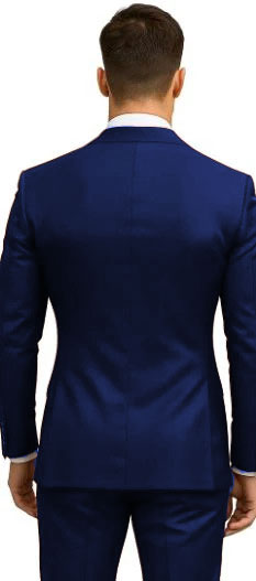 Double Breasted Slim Fit Suit - Burgundy Suit - Tapred Fit Pants - Image 14