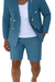 Mens Suits With Shorts - Double breasted Style With Gold Buttons