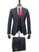Effetti Suit Designer - 2 button Notch Lapel slim fit EF2N+V-8129 CHARCOAL