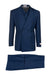 Tiglio Italian Suit - Real Wool Fabric Super 150's EST French Blue, Wide Leg Suit & Vest in Color Blue