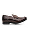 Marco Di Milano Hugo Men's Shoes Brown Stylish Exotic Alligator Horsebit Loafers