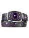 Original Purple Eel Skin Fashion Western Belt