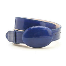 Electric Blue Genuine Eelskin