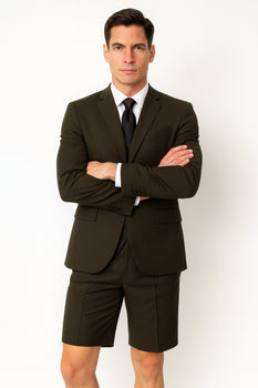 Men's Black Short Suit - Image 2