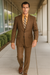 Renaissance Collection - Regular Fit 3 Piece Suit Chestnut