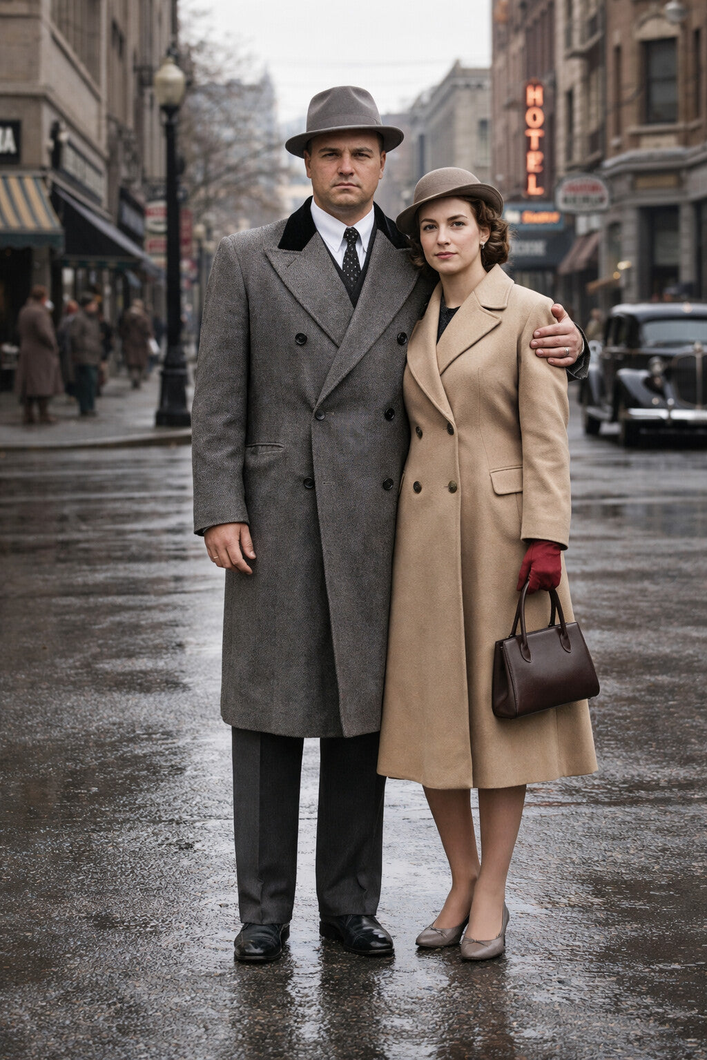 Men's Al Capone Overcoat - Image 5