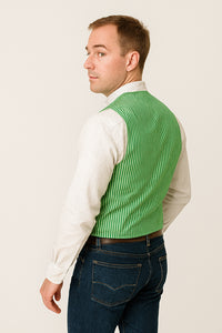 Men's Dark Navy Blue and White Stripe ~ Pinstripe Seersucker Sear sucker suit Vest Set