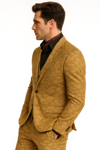 Mens Slim 3 Pieces Black Suit