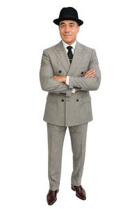 Harlem Nights Movie Clothing Outfit - 1920s Costume Party Mens Suits + Hat Shirt and Tie