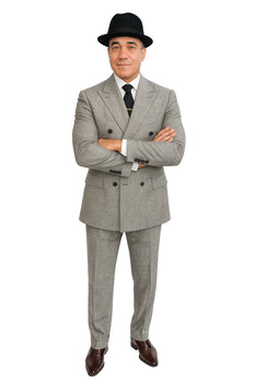 Harlem Nights Movie Clothing Outfit - 1920s Costume Party Mens Suits + Hat Shirt and Tie - Image 5