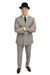 Harlem Nights Movie Clothing Outfit - 1920s Costume Party Mens Suits + Hat Shirt and Tie