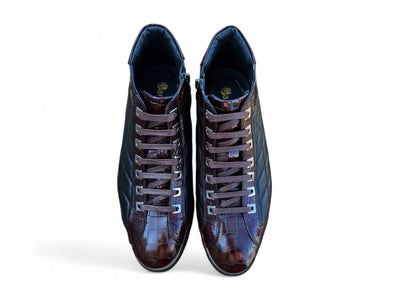 Embossed Alligator High Top