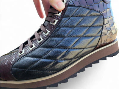 Embossed Alligator High Top