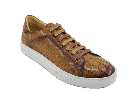 Embossed Leather Fashion Sneaker - Image 2