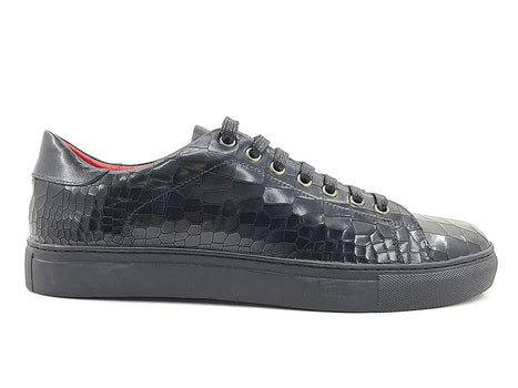 Embossed Leather Fashion Sneaker - Image 6