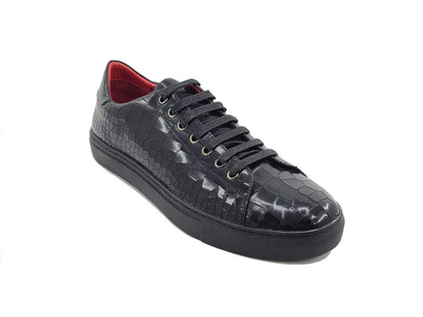 Embossed Leather Fashion Sneaker - Image 7