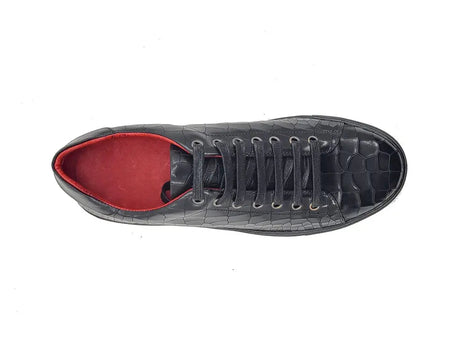 Embossed Leather Fashion Sneaker - Image 8