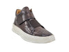 Embossed Mid-top Leather Sneaker