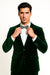 Men’s Emerald Green Velvet Suit – Slim Fit Tuxedo for Weddings, Prom, and Red Carpet Events