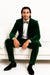 Men’s Emerald Green Velvet Suit – Slim Fit Tuxedo for Weddings, Prom, and Red Carpet Events