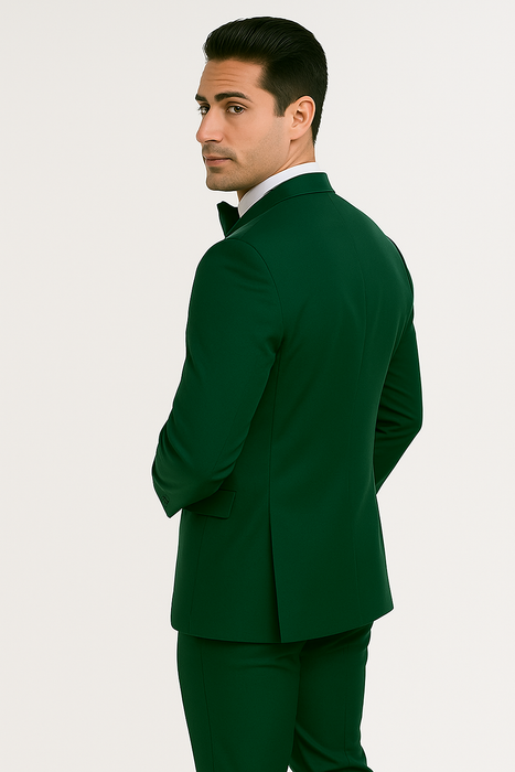 Emerald Green-4pc-prom-wedding-tux