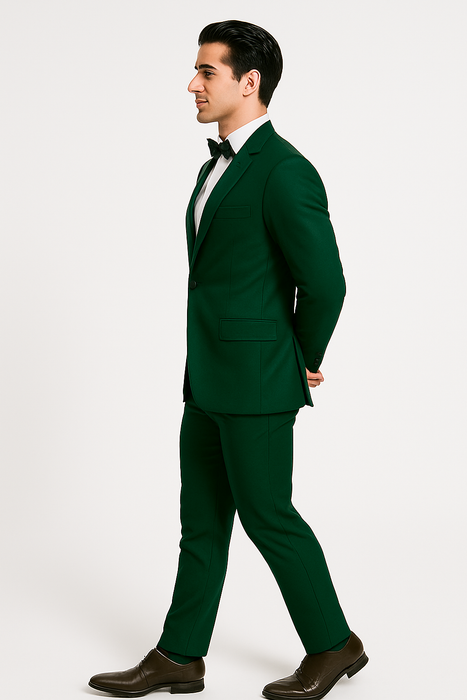 Emerald Green-4pc-prom-wedding-tux