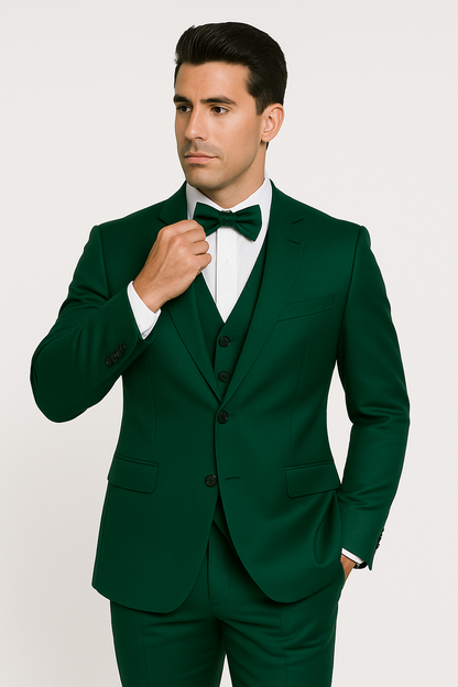 Emerald Green-4pc-prom-wedding-tux - Image 6
