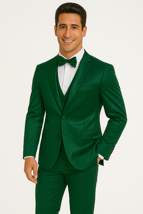 Emerald Green-4pc-prom-wedding-tux