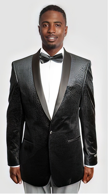 Empire Men's Cheap Priced Designer Fashion Dress Casual Blazer On Sale Side Vents Satin Shawl Lapel Black Blazer