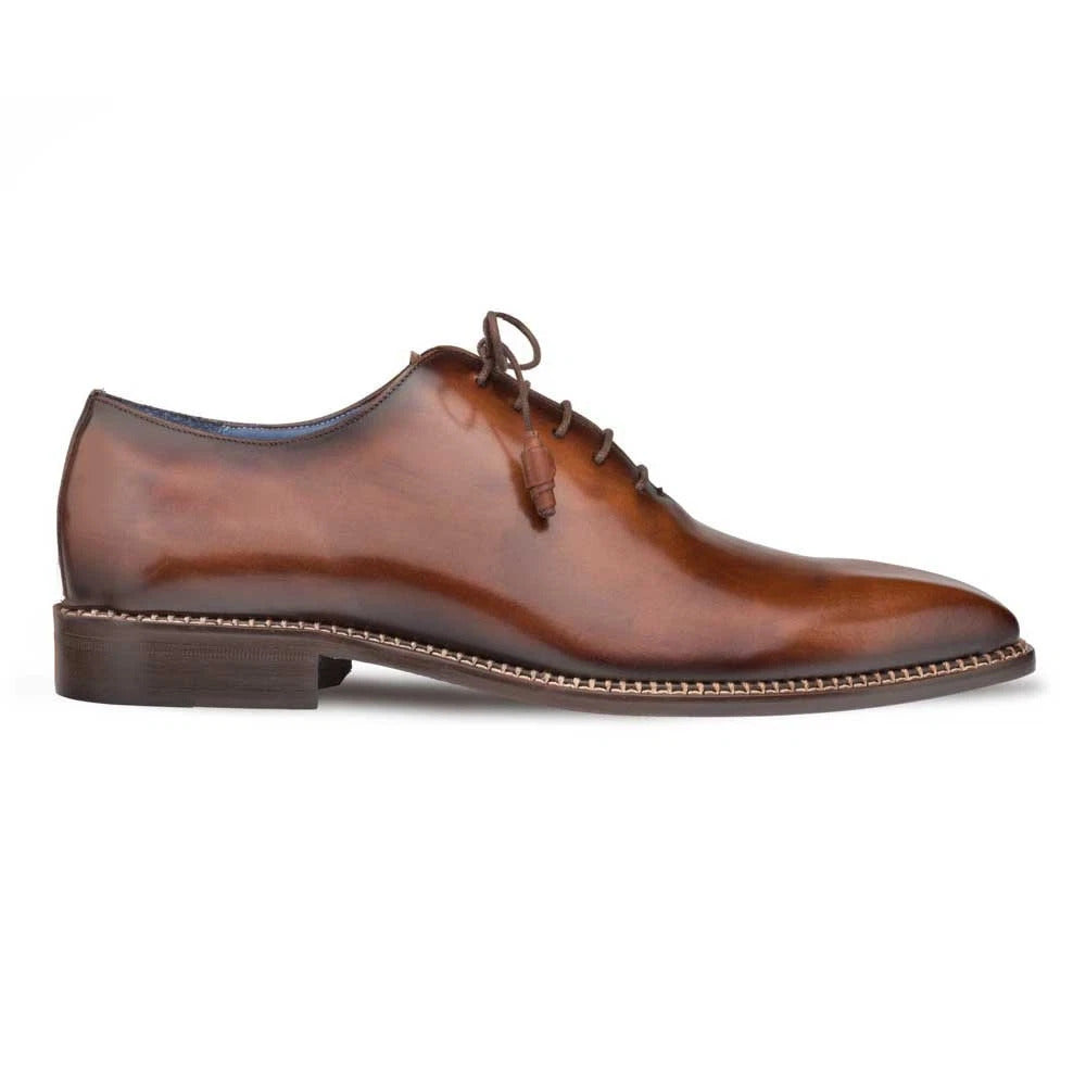 Mezlan Enterprise Balmoral Oxford Brown Leather Men's Dress Shoes — MensUSA