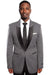Mens Black Blazer - Men's One Button Half Satin Shawl Lapel Mico Check Blazer in Black