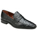 Belvedere Espada Black Ostrich Quill Penny Loafer for Men