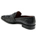 Belvedere Espada Black Ostrich Quill Penny Loafer for Men