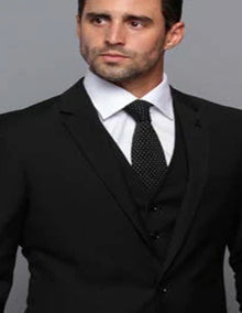 Extra Slim Fit Suit Mens Slim Fit Suit - Fitted Suit - Skinny Suit Black Tapered Fitted European Cut Suit