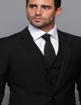 Extra Slim Fit Suit Mens Slim Fit Suit - Fitted Suit - Skinny Suit Black Tapered Fitted European Cut Suit