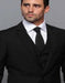 Extra Slim Fit Suit Mens Slim Fit Suit - Fitted Suit - Skinny Suit Black Tapered Fitted European Cut Suit
