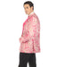 Men’s Drake Fuchsia Floral Tuxedo Blazer – Slim Fit Peak Lapel 1 Button Prom Dinner Jacket for Weddings & Formal Events