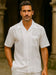 Men's Two Piece White Linen Short Sleeve Big Size Casual Casual Two Piece Mens Walking Outfit For Sale Pant Sets Suit all white outfits for men