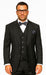 Statement Men's Outlet 3 Piece 100% Wool Suit - Light Plaid